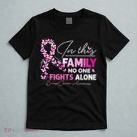 In This Family No One Fight Alone Breast Cancer Awareness T-Shirt thumb 5