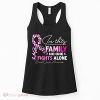 In This Family No One Fight Alone Breast Cancer Awareness Women's Tank Top thumb 0