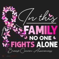 In This Family No One Fight Alone Breast Cancer Awareness Hat thumb 2