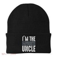 I'm The Favorite Uncle Funny Quotes Family Gift Beanie thumb 0