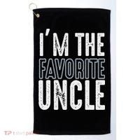 I'm The Favorite Uncle Funny Quotes Family Gift Golf Towel thumb 0