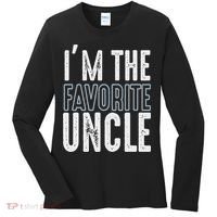 I'm The Favorite Uncle Funny Quotes Family Gift Women's Long Sleeve Shirt thumb 0