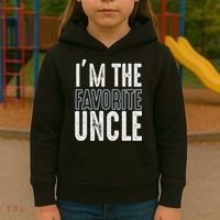 I'm The Favorite Uncle Funny Quotes Family Gift Kids Hoodie thumb 3