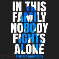 In This Family Nobody Fights Alone Diabetes Awareness Tumbler thumb 3