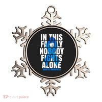 In This Family Nobody Fights Alone Diabetes Awareness Ornament thumb 0