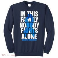 In This Family Nobody Fights Alone Diabetes Awareness Sweatshirt thumb 0