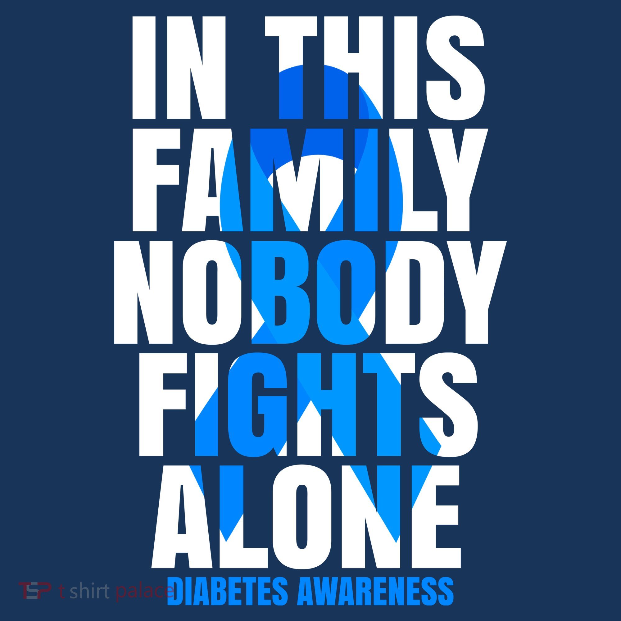 In This Family Nobody Fights Alone Diabetes Awareness Women's Tank Top