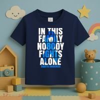 In This Family Nobody Fights Alone Diabetes Awareness Toddler T-Shirt thumb 3