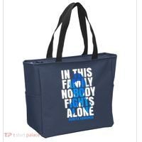 In This Family Nobody Fights Alone Diabetes Awareness Tote Bag thumb 2