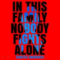 In This Family Nobody Fights Alone Diabetes Awareness Santa Hat thumb 1