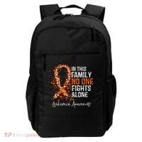 In This Family No One Fights Alone Leukemia Awareness Backpack thumb 0