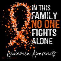 In This Family No One Fights Alone Leukemia Awareness Mousepad thumb 1