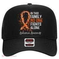 In This Family No One Fights Alone Leukemia Awareness Hat thumb 0