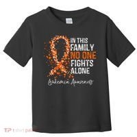 In This Family No One Fights Alone Leukemia Awareness Toddler T-Shirt thumb 0