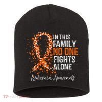 In This Family No One Fights Alone Leukemia Awareness Short Acrylic Beanie thumb 0