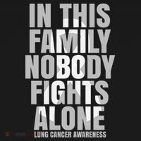 In This Family Nobody Fights Alone Lung Cancer Awareness Ornament thumb 1