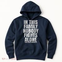 In This Family Nobody Fights Alone Lung Cancer Awareness Hoodie thumb 0