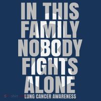 In This Family Nobody Fights Alone Lung Cancer Awareness Women's Hoodie thumb 2