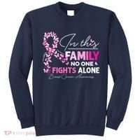 In This Family No One Fight Alone Breast Cancer Awareness Sweatshirt thumb 0