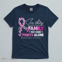 In This Family No One Fight Alone Breast Cancer Awareness T-Shirt thumb 5