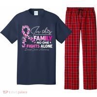 In This Family No One Fight Alone Breast Cancer Awareness Pajama Set thumb 0
