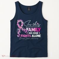 In This Family No One Fight Alone Breast Cancer Awareness Tank Top thumb 2
