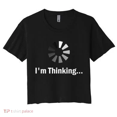 IM Thinking For Geeks Nerds Programmers Women's Crop Top Tee