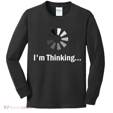 IM Thinking For Geeks Nerds Programmers Kids Long Sleeve Shirt