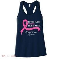 In This Family No One Fights Alone Breast Cancer Awareness Women's Tank Top thumb 0