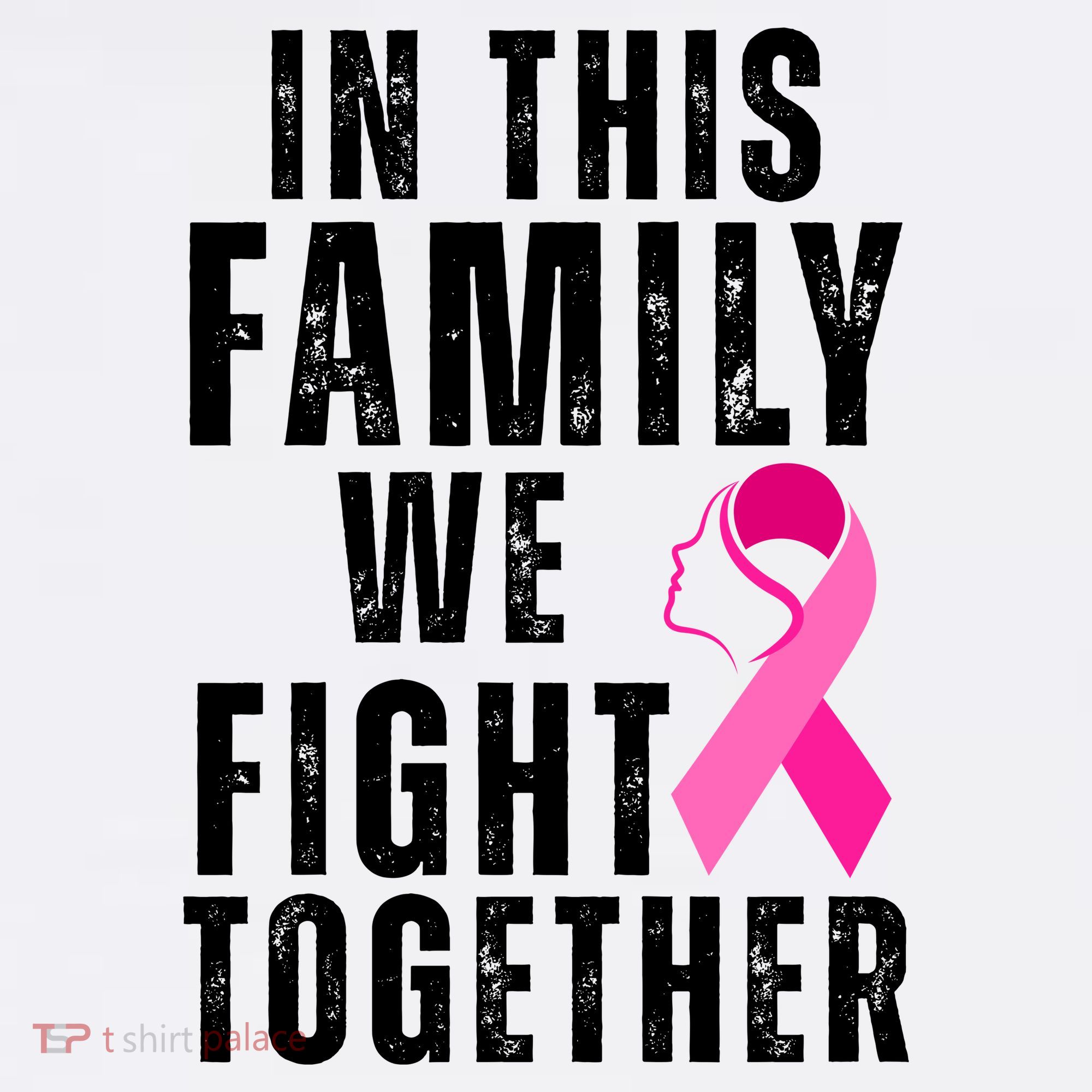 In This Family We Fight Together Breast Cancer Ribbon Women's Tank Top