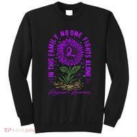 In This Family No One Fight Alone Alzheimer’s Awareness Sweatshirt thumb 0