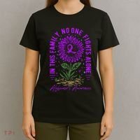 In This Family No One Fight Alone Alzheimer’s Awareness T-Shirt thumb 4