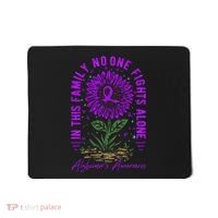 In This Family No One Fight Alone Alzheimer’s Awareness Mousepad thumb 0