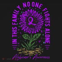 In This Family No One Fight Alone Alzheimer’s Awareness Mousepad thumb 1