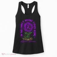 In This Family No One Fight Alone Alzheimer’s Awareness Women's Tank Top thumb 0