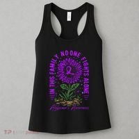 In This Family No One Fight Alone Alzheimer’s Awareness Women's Tank Top thumb 3