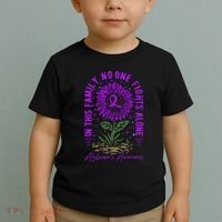 In This Family No One Fight Alone Alzheimer’s Awareness Toddler T-Shirt thumb 2