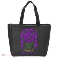 In This Family No One Fight Alone Alzheimer’s Awareness Tote Bag thumb 0