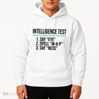 Intelligence Test Funny Message Hoodie thumb 2