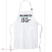 Intelligence Test Funny Message Apron thumb 0