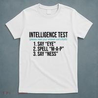 Intelligence Test Funny Message T-Shirt thumb 5