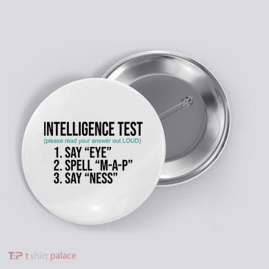 Intelligence Test Funny Message Button