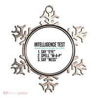 Intelligence Test Funny Message Ornament thumb 0