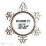 Intelligence Test Funny Message Ornament