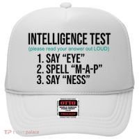 Intelligence Test Funny Message Hat thumb 0