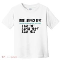 Intelligence Test Funny Message Toddler T-Shirt thumb 0