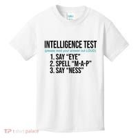 Intelligence Test Funny Message Kids T-Shirt thumb 0