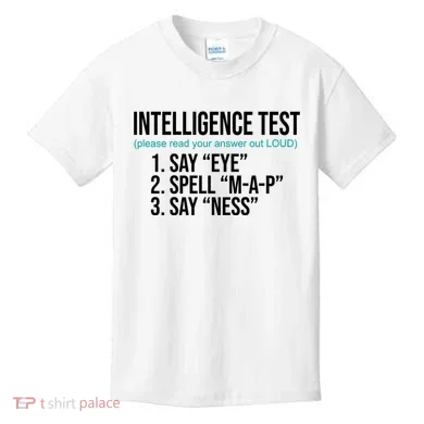 Intelligence Test Funny Message Kids T-Shirt