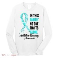 In This Family No One Fight Alone Addiction Recovery Awareness Long Sleeve Shirt thumb 0