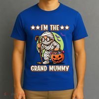 IM The Grand Mummy Halloween Mummy Grandma Great Gift T-Shirt thumb 3